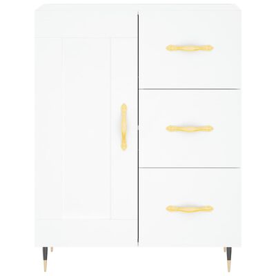 vidaXL Skříň highboard bílá 69,5 x 34 x 180 cm kompozitní dřevo