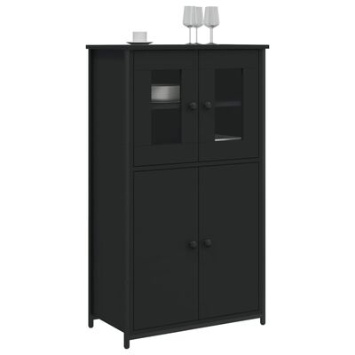 vidaXL Skříň highboard černá 62 x 32 x 106,5 cm kompozitní dřevo