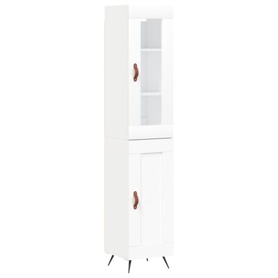 vidaXL Skříň highboard bílá 34,5 x 34 x 180 cm kompozitní dřevo