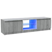 vidaXL TV skříňka s LED osvětlením šedá sonoma 120 x 30 x 35,5 cm