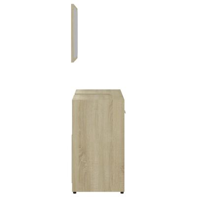 vidaXL Koupelnová sestava dub sonoma kompozitní dřevo