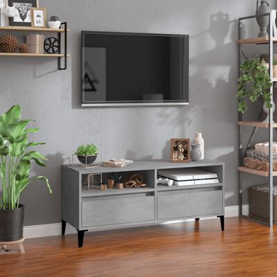 vidaXL TV skříňka betonově šedá 100 x 34,5 x 44,5 cm kompozitní dřevo