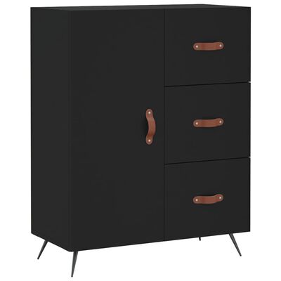 vidaXL Skříň highboard černá 69,5 x 34 x 180 cm kompozitní dřevo