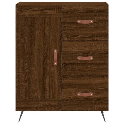 vidaXL Skříň highboard hnědý dub 69,5 x 34 x 180 cm kompozitní dřevo