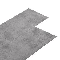 vidaXL Nesamolepicí PVC podlahová prkna 4,46 m² 3 mm cementově hnědá