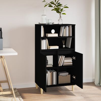 vidaXL Skříň highboard černá 60 x 36 x 110 cm kompozitní dřevo