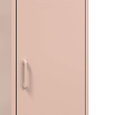 vidaXL Skříň highboard růžová 36 x 39 x 113 cm ocel