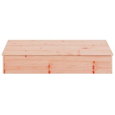 vidaXL Pískoviště s víkem 111 x 111 x 19,5 cm masivní dřevo douglasky