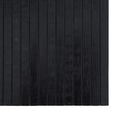 vidaXL Koberec obdélníkový černý 60 x 500 cm bambus