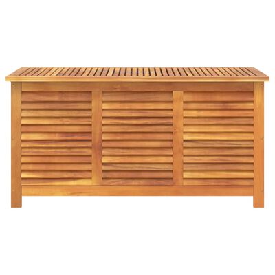 vidaXL Zahradní úložný box s lamelami 113 x 50 x 56 cm masivní akácie