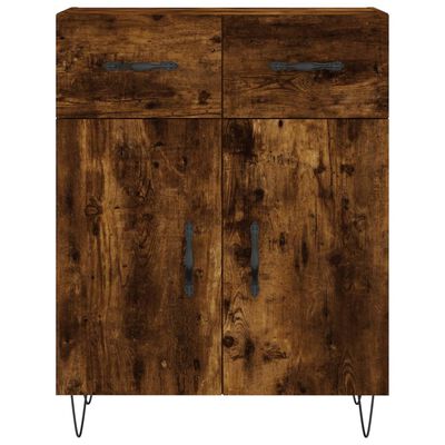 vidaXL Skříň highboard kouřový dub 69,5 x 34 x 180 cm kompozitní dřevo