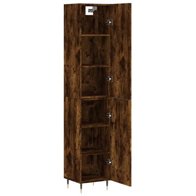 vidaXL Skříň highboard kouřový dub 34,5 x 34 x 180 cm kompozitní dřevo