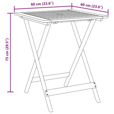 vidaXL 3dílný bistro set šedý polyratan a masivní dřevo