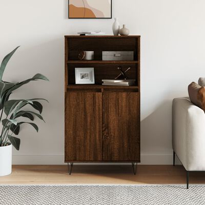 vidaXL Skříň highboard hnědý dub 60 x 36 x 110 cm kompozitní dřevo