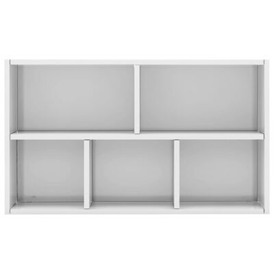 vidaXL Knihovna/příborník bílá lesklá 50 x 25 x 80 cm kompozitní dřevo