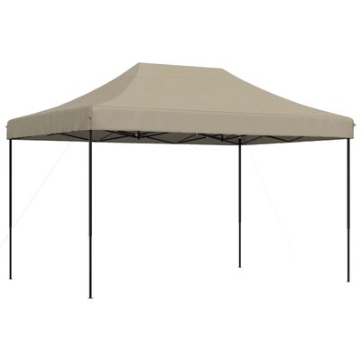 vidaXL Skládací party stan pop-up taupe 410 x 279 x 315 cm