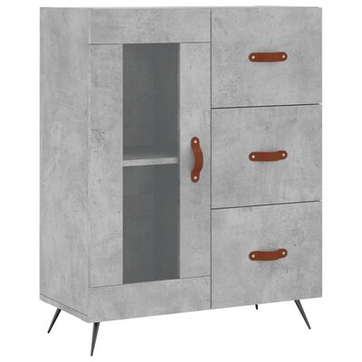 vidaXL Skříň highboard betonově šedá 69,5x34x180 cm kompozitní dřevo