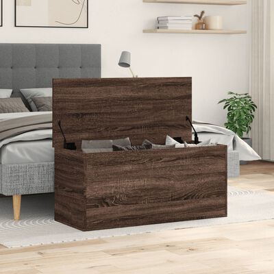 vidaXL Úložný box hnědý dub 100 x 42 x 46 cm kompozitní dřevo