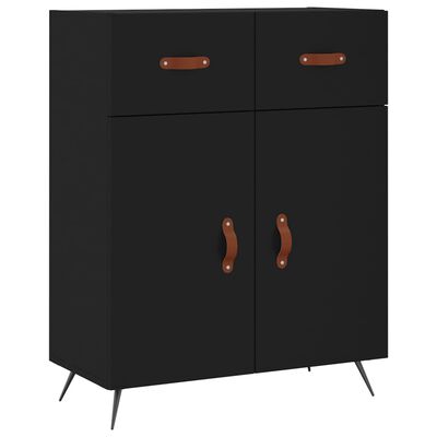 vidaXL Skříň highboard černá 69,5 x 34 x 180 cm kompozitní dřevo