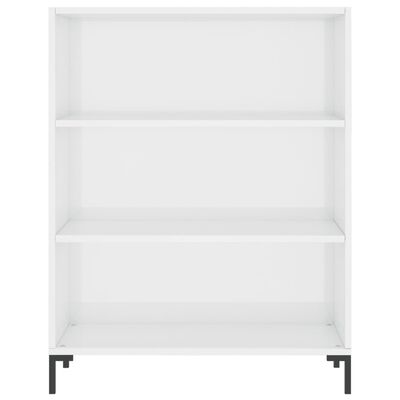 vidaXL Skříň highboard lesklá bílá 69,5 x 34 x 180 cm kompozitní dřevo