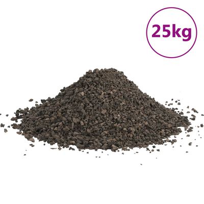 vidaXL Čedičový štěrk 25 kg černý 3–5 mm