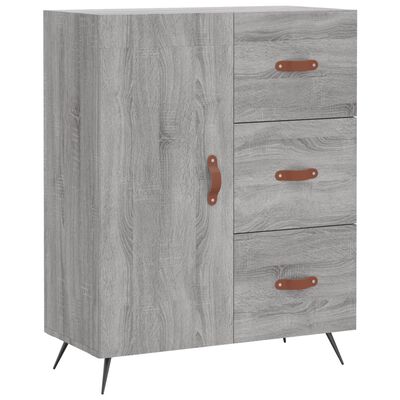 vidaXL Skříň highboard šedá sonoma 69,5 x 34 x 180 cm kompozitní dřevo