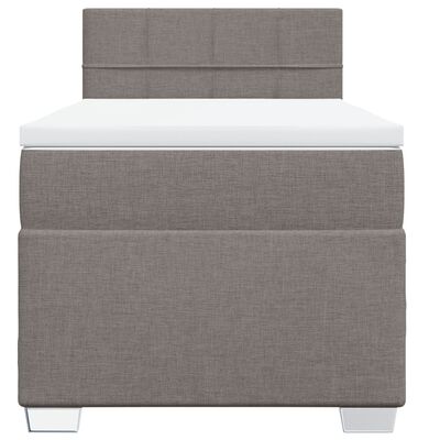 vidaXL Box spring postel s matrací taupe 80x200 cm textil