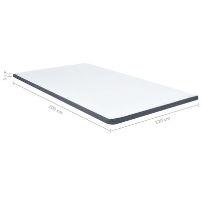 vidaXL Vrchní matrace na postel boxspring 200 x 120 x 5 cm