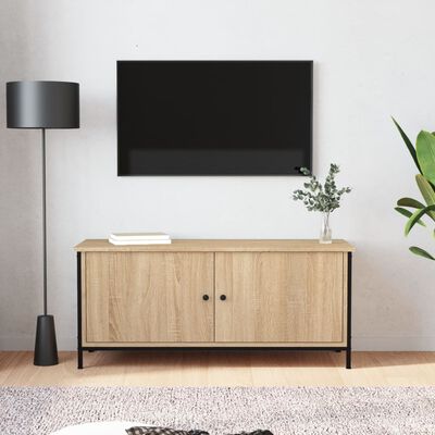 vidaXL TV skříňka s dvířky dub sonoma 102x35x45 cm kompozitní dřevo