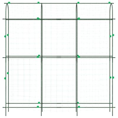 vidaXL Zahradní treláž pro popínavé rostliny U rám 181x31x182,5cm ocel