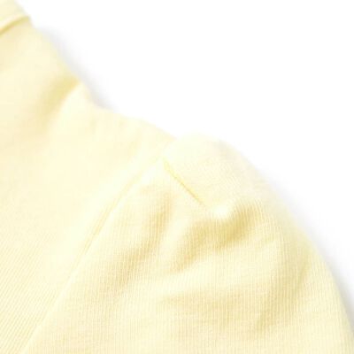 Dětské tričko bledě žluté 92