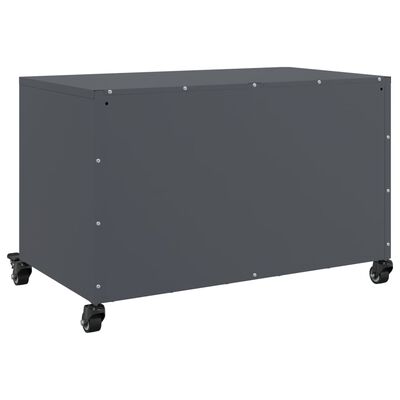 vidaXL TV skříňka antracitová 68 x 39 x 43,5 cm ocel