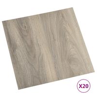 vidaXL Samolepicí podlahové desky 20 ks PVC 1,86 m² taupe
