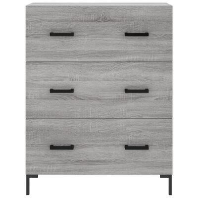 vidaXL Skříň highboard šedá sonoma 69,5 x 34 x 180 cm kompozitní dřevo