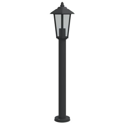 vidaXL Venkovní stojací lampa černá 80 cm nerezová ocel