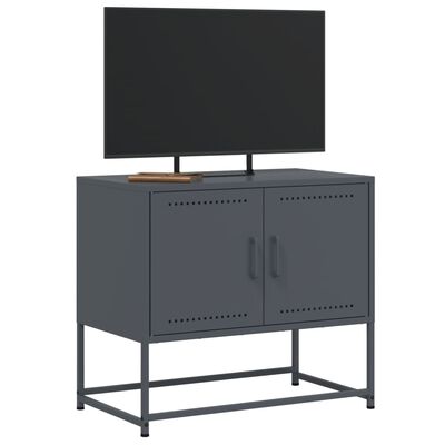 vidaXL TV skříňka antracitová 68,5 x 39 x 60,5 cm ocel