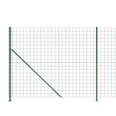 vidaXL Drátěný plot s přírubami zelený 1,4 x 25 m