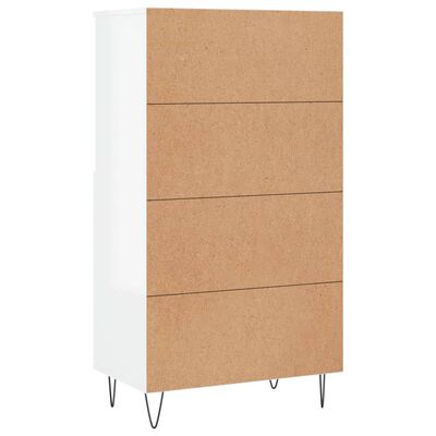 vidaXL Skříň highboard bílá s vysokým leskem 60 x 36 x 110 cm kompozit