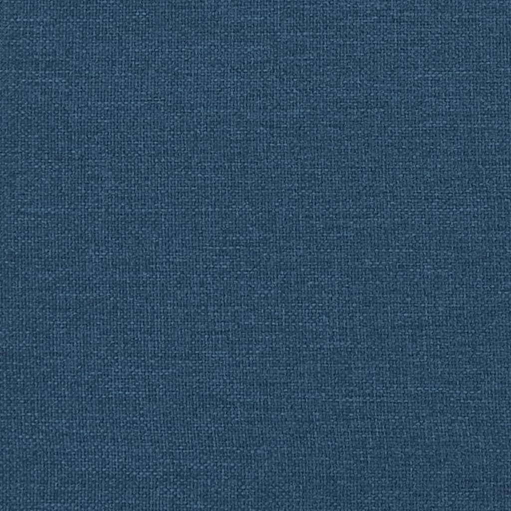 vidaXL Box spring postel s matrací modrá 90x190 cm textil