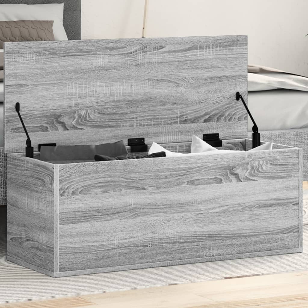 vidaXL Úložný box šedý sonoma 90 x 35 x 35 cm kompozitní dřevo