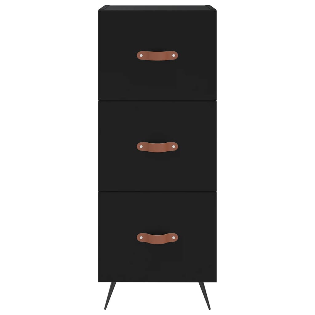 vidaXL Skříň highboard černá 34,5 x 34 x 180 cm kompozitní dřevo