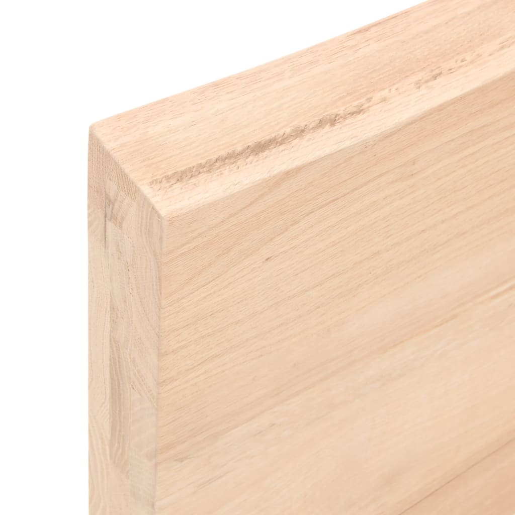 vidaXL Nástěnná police 80x30x(2-6) cm neošetřené masivní dubové dřevo
