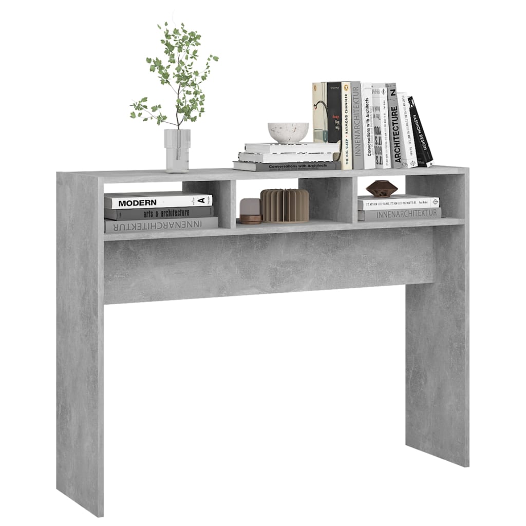 vidaXL Konzolový stolek betonově šedý 105x30x80 cm kompozitní dřevo