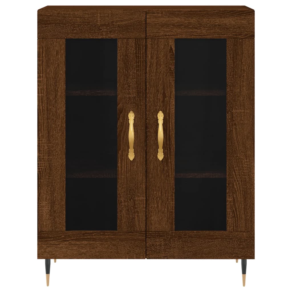 vidaXL Skříň highboard hnědý dub 69,5 x 34 x 180 cm kompozitní dřevo