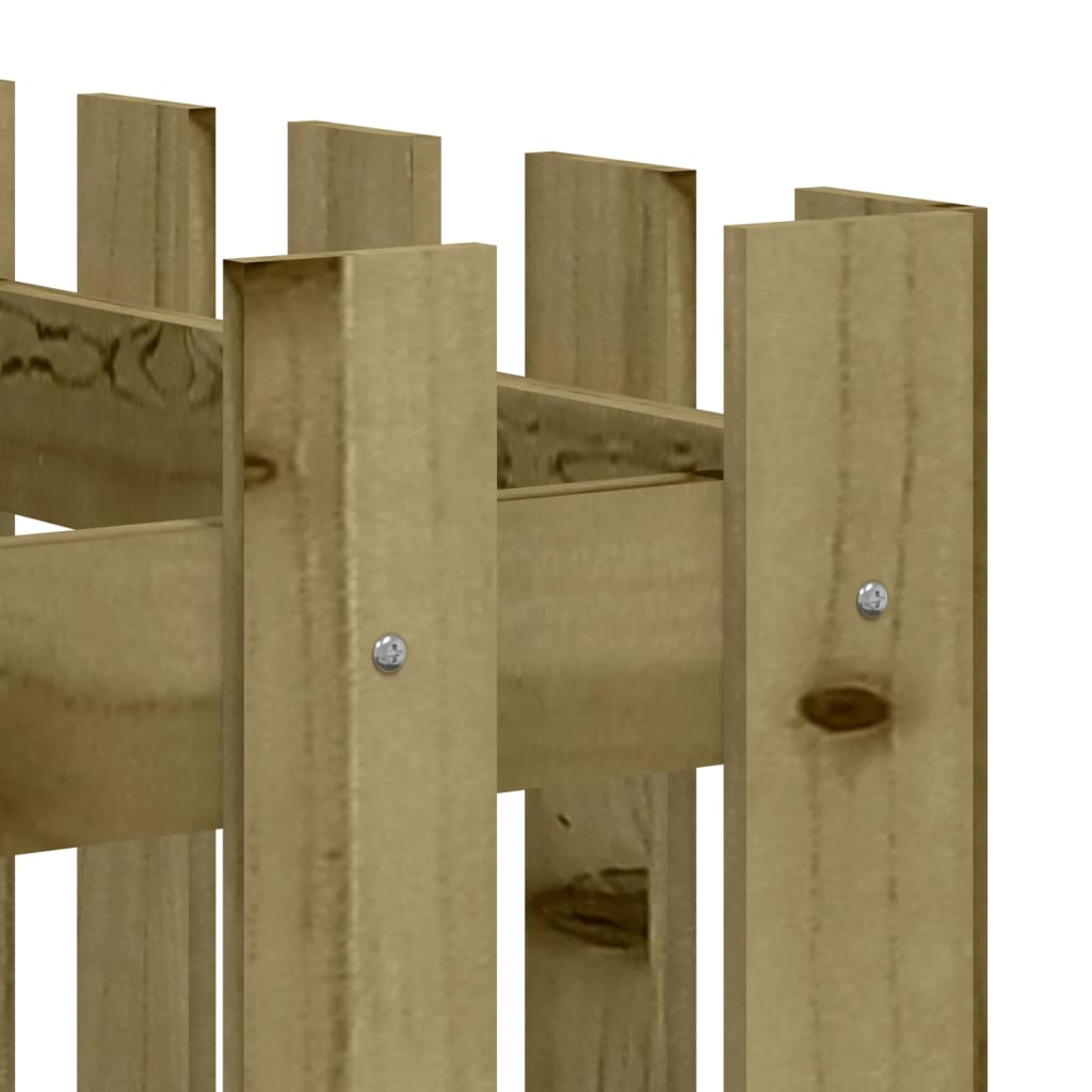 vidaXL Vyvýšený záhon plotový design 150x50x70cm impregnovaná borovice