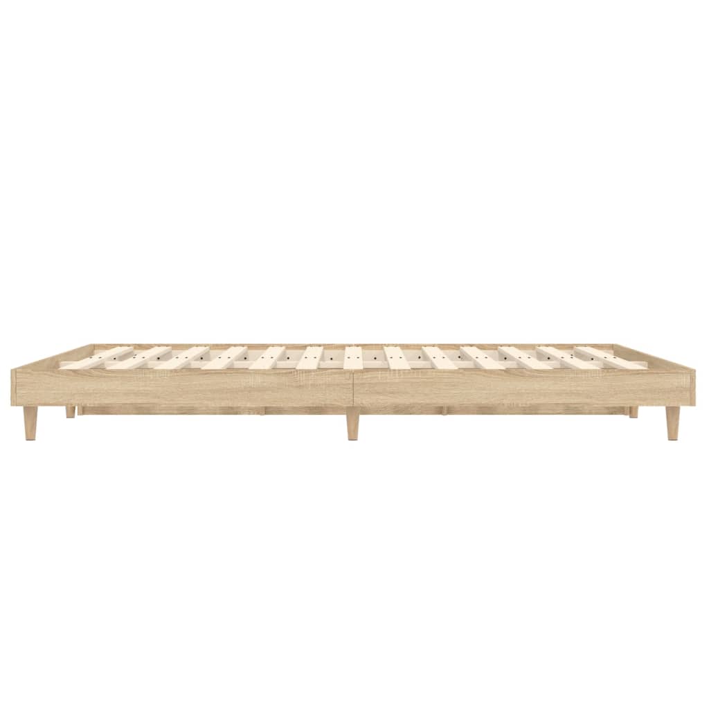 vidaXL Rám postele dub sonoma 140 x 190 cm kompozitní dřevo