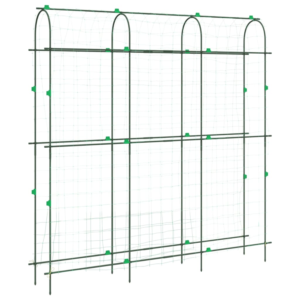 vidaXL Zahradní treláž pro popínavé rostliny U rám 181x31x182,5cm ocel