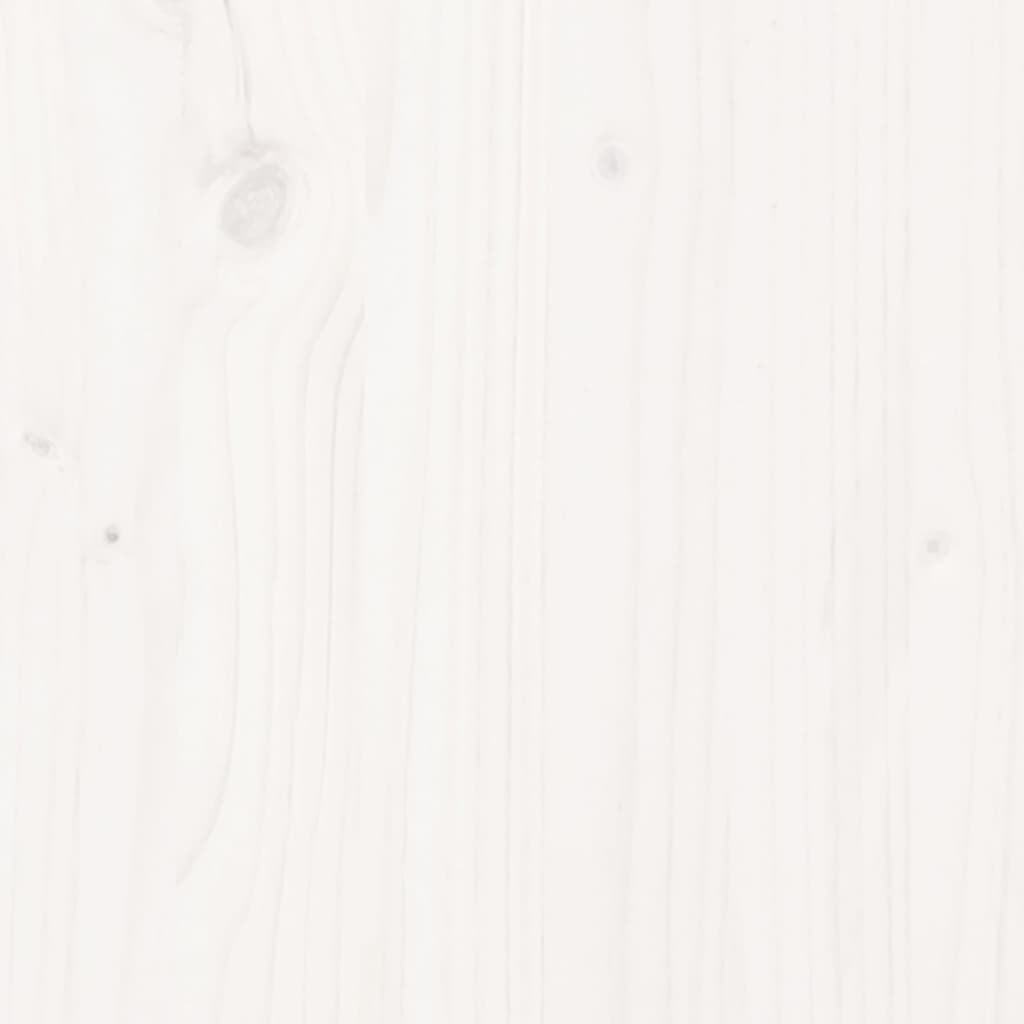 vidaXL Postel pro seniory bílá 140 x 200 cm masivní borovice