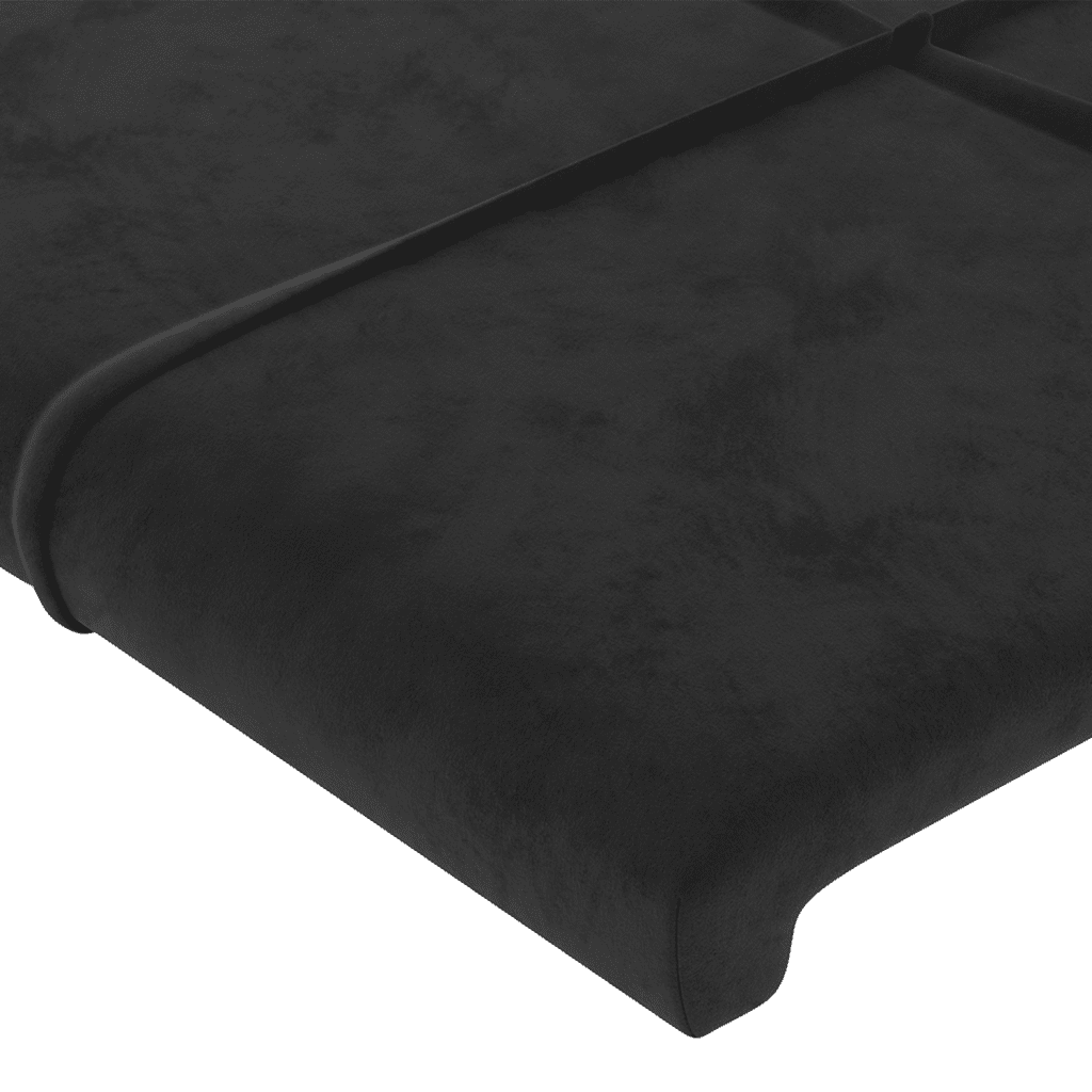 vidaXL Box spring postel s matrací černá 140 x 190 cm samet