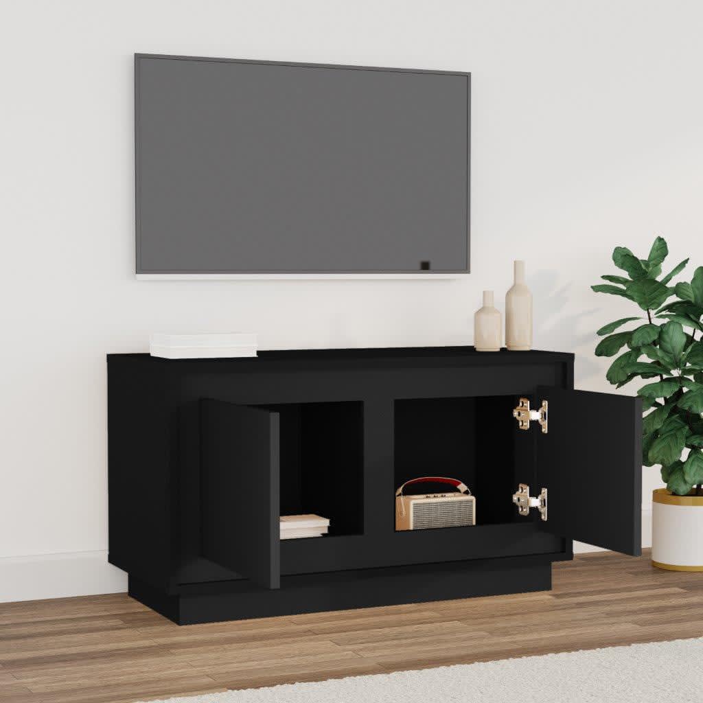 vidaXL TV skříňka černá 80 x 35 x 45 cm kompozitní dřevo